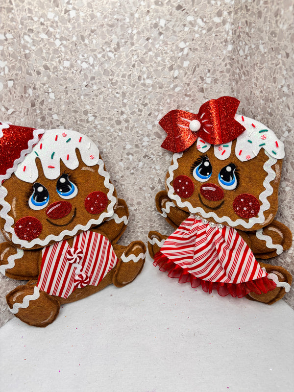 Gingerbread boy and girl