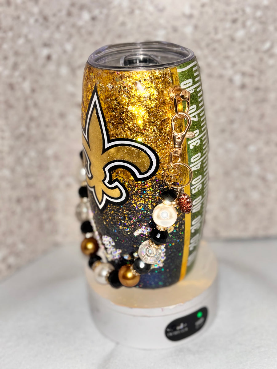 Personalized football theme tumbler