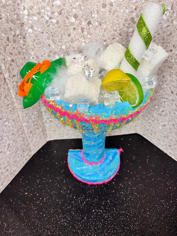 Margarita Fiesta Wreath Attachment, Cinco De Mayo Wreath Attachment, Margarita Decor, Cinco De Mayo Fiesta Decor, Margarita Drink Latino
