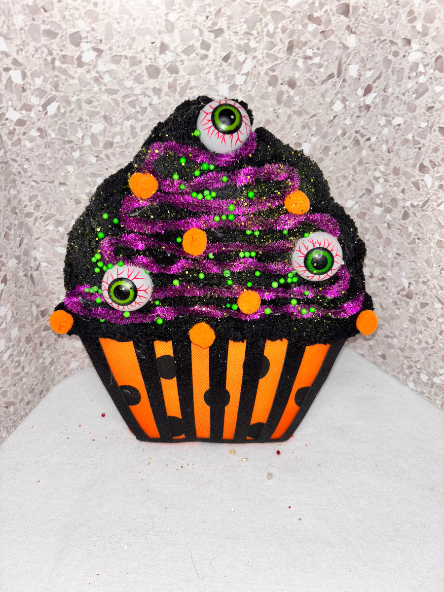 Giant Cupcake Wreath Attachment: Sweets Party Decor (19 Inches)